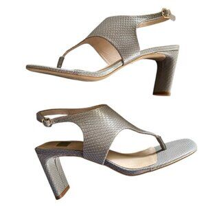 Louise Et Cie Lalo Thong Sandal in Mystic Grey Leather 7.5